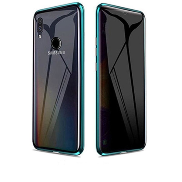 Samsung Galaxy A20E - Dubbelt Magnetiskt Skal Blå