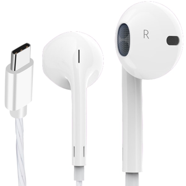 Hållbara In-Ear Type-C Hörlurar Svart