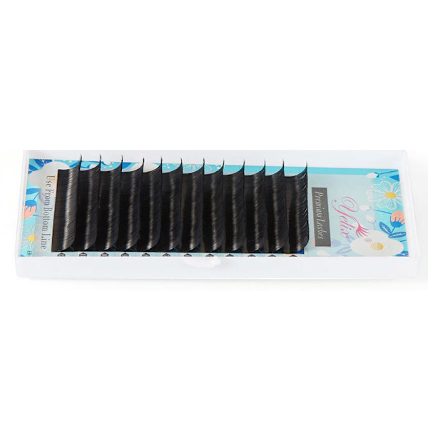 12-Pack Eleganta Silkes Lösögonfransar D0.07 10mm