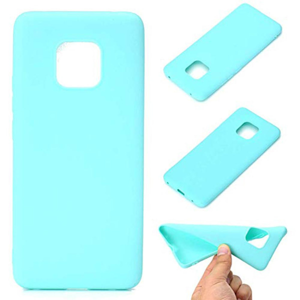 Huawei Mate 20 Pro - Stilrent Matt Silikonskal från NKOBEE Blågrön