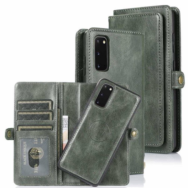 Samsung Galaxy S20 - Stilfuldt Wallet etui Mörkgrön