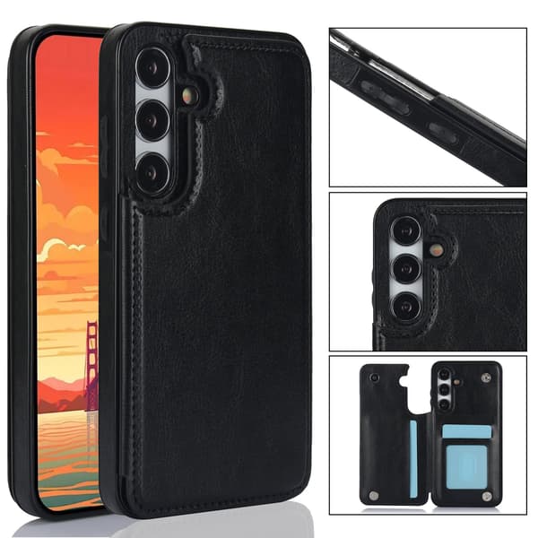 Samsung Galaxy S24 PLUS - Stilrent Skal med Plånbok/Kortfack Vit