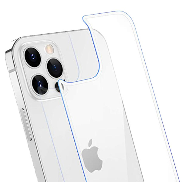 3-in-1 Fram- & Baksida + Kameralins iPhone 12 Pro Transparent