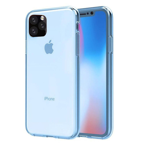 iPhone 11 Pro - Skyddande Dubbelsidigt Silikonskal Transparent Transparent/Genomskinlig