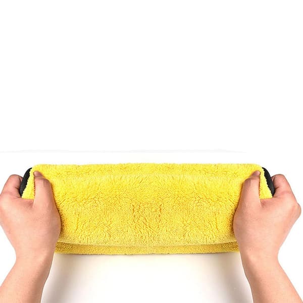 Microfiber Handduk Superabsorberande fibrer Perfekt för bil m.m. Gul 30x40cm
