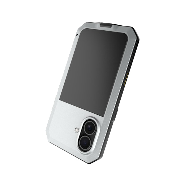 iPhone 16 Plus - HEAVY DUTY Skal i Aluminium Svart