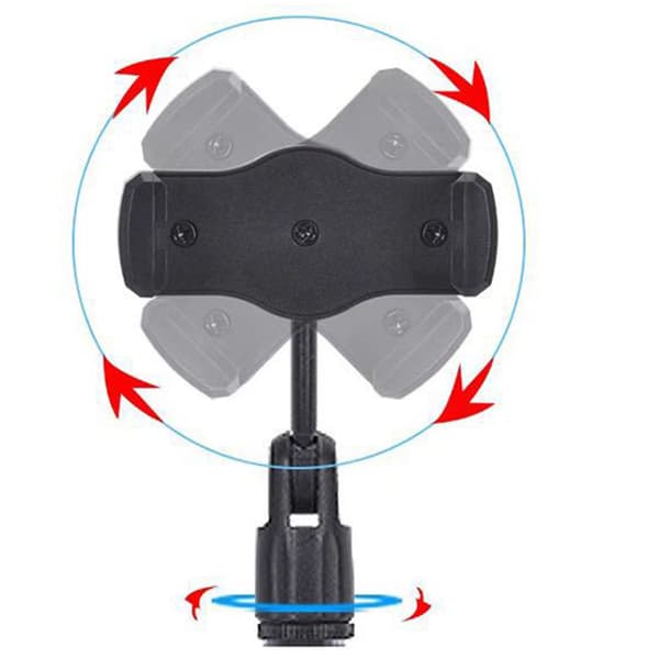 Effektfull Multifunktionell Mobilhållare Svart
