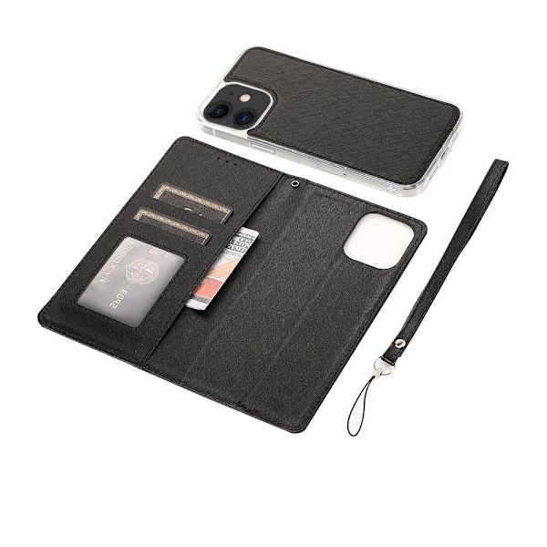 iPhone 12 Mini - Stilrent Floveme Plånboksfodral Blå