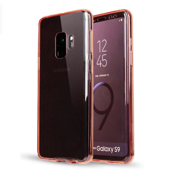 Samsung Galaxy S9 Dubbelsidigt silikonfodral med TOUCHFUNKTION Svart