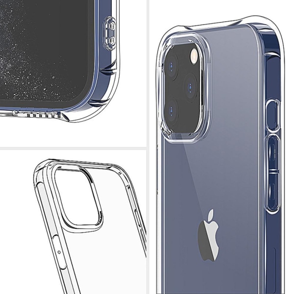 iPhone 12 Pro Max - Floveme silikondeksel Transparent