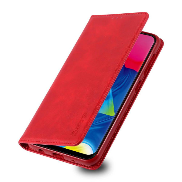 Samsung Galaxy A10 - Käytännöllinen lompakkokotelo Red Röd
