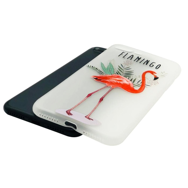 Flamingo - Retroskal av silikon för iPhone 7 Plus Flamingo