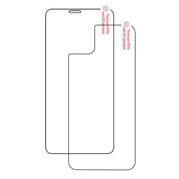 iPhone 11 2-PACK Fram- & Baksida 2.5D Skärmskydd 9H HD-Clear Transparent/Genomskinlig