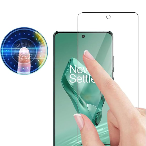 3D Skärmskydd med Svart Ram för OnePlus 12 - Premium Kvalitet