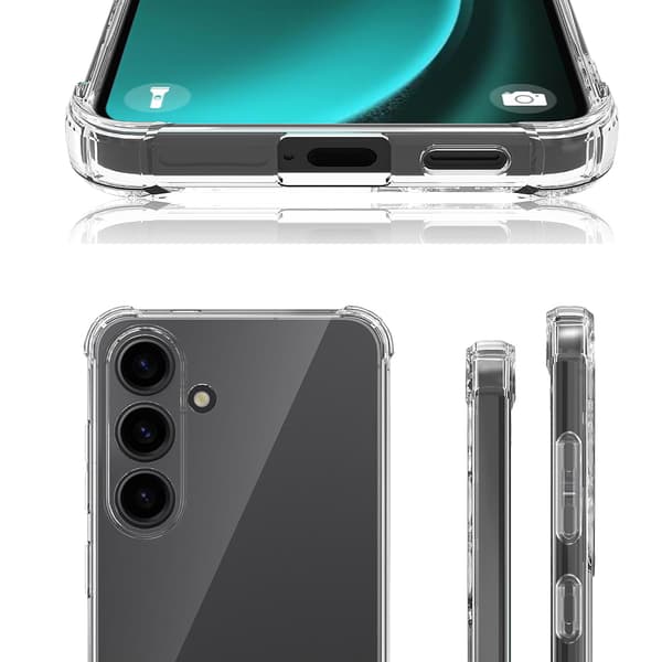 Samsung Galaxy S24 plus - Stötdämpande Tunt Silikonskal Genomskinlig