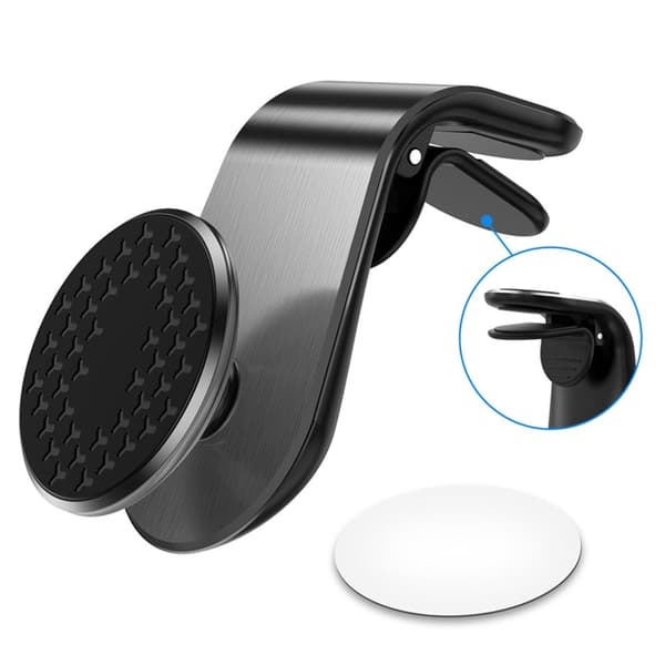 Säker Magnetisk Mobilhållare för Bil Silver