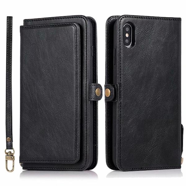 iPhone X/XS - Smart Wallet Cover Brun