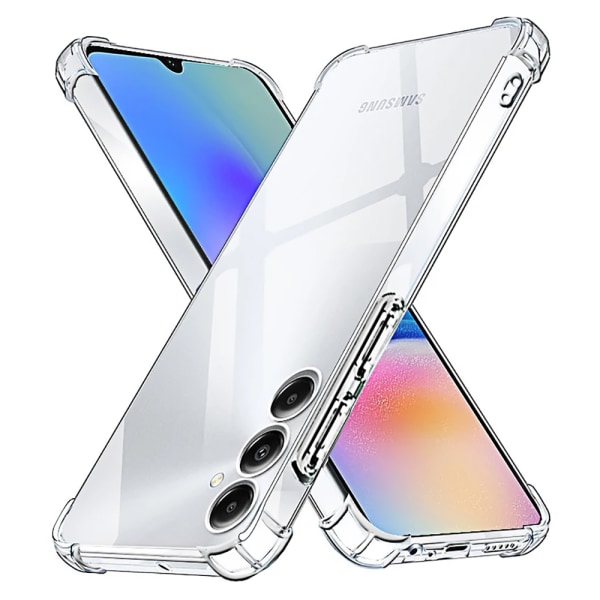 Samsung Galaxy A15 4G/5G - Stilrent Skyddande Silikon Skal Transparent