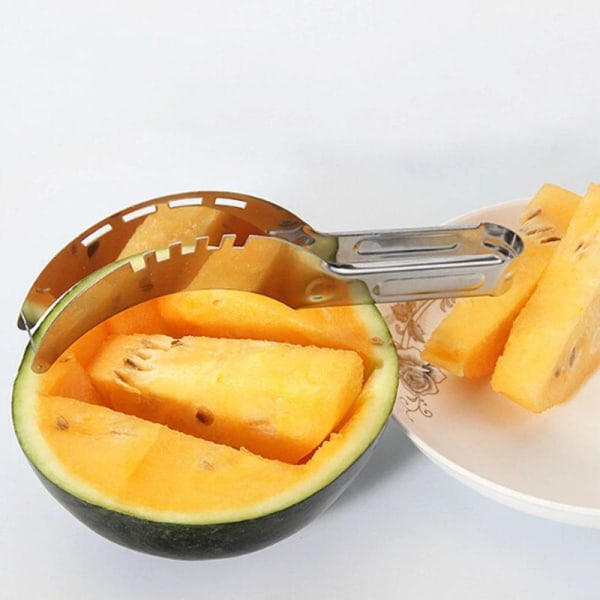 Hållbar Melon Skärare/Skopare (Rostfritt Stål) Silver
