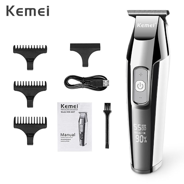 Kemei KM5027 Skägg Trimmer Svart
