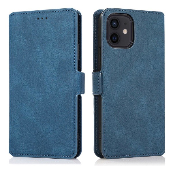iPhone 12 - Floveme Wallet Cover Mörkblå