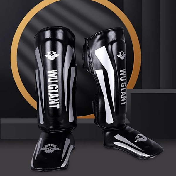 Benskydd för MMA & boxning  Perfekt passform & skydd Vit Medium