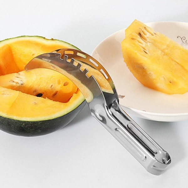 Hållbar Melon Skärare/Skopare (Rostfritt Stål) Silver