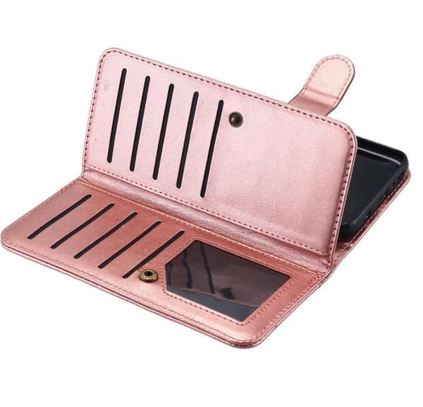 Stilrent Plånboksfodral Sedelfack för iPhone X/XS (9-Kort) Blå