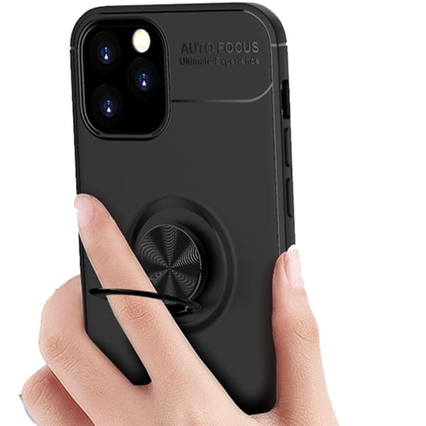 iPhone 13 Pro Max - Skal med Ringhållare Pink gold