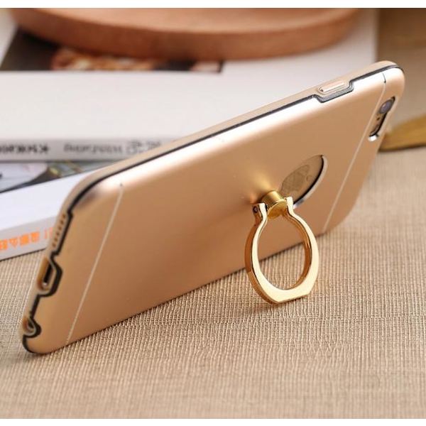 Praktiskt iPhone 6/6S skal med ringhållare från FLOVEME Svart