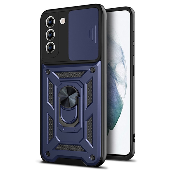 Samsung Galaxy S24 - Elegant Skydd med 360° Ringhållare för Extra Säkerhet och Stil Svart