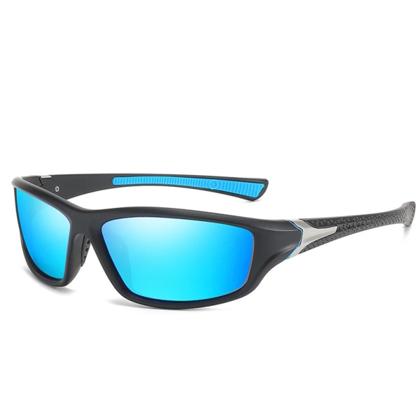 Komfortable polariserede solbriller Svart/Blå