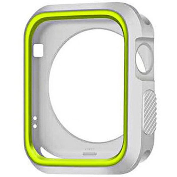 iWatch 4/5 - Stilrent Skyddande TPU Skal Grå/Grön 40mm