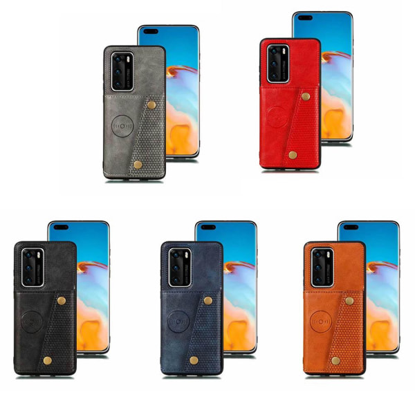 Huawei P40 Pro - Retro Cover Grå