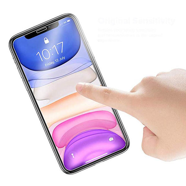 iPhone 11 Pro Max Full Clear 2.5D Skärmskydd 9H 0,3mm Transparent