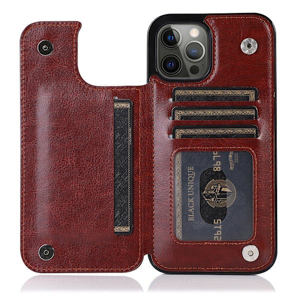 iPhone 13 Pro Max - Cover med kortholder Röd