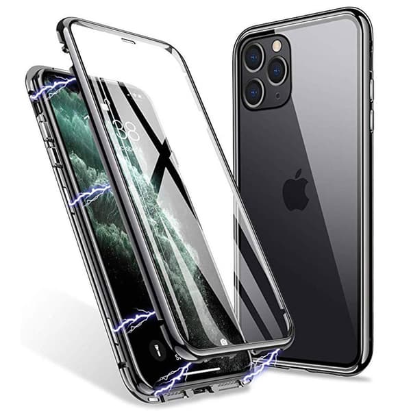 iPhone 11 Pro Max - Beskyttende fuldcover Magnetisk cover Blå