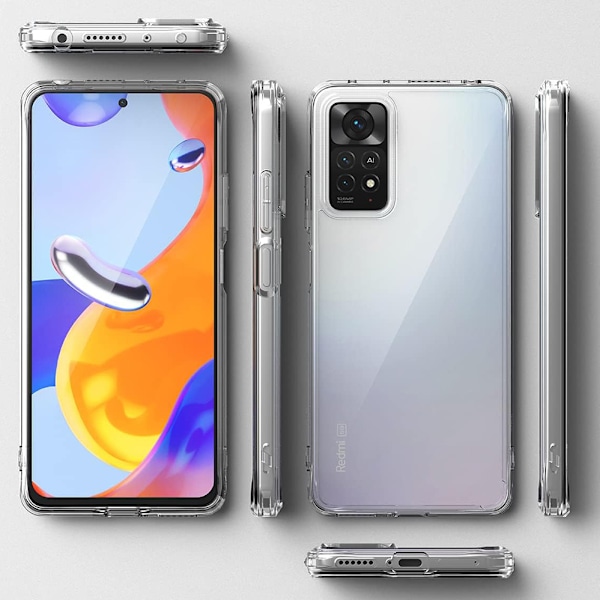 Redmi Note 11 Pro 5G - Transparent Silikonskal med Perfekt Passform