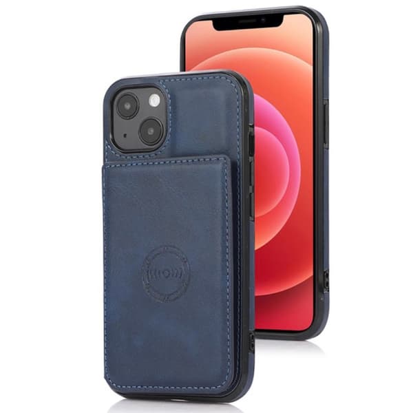 iPhone 14 Plus - Skal med Korthållare Ljusbrun