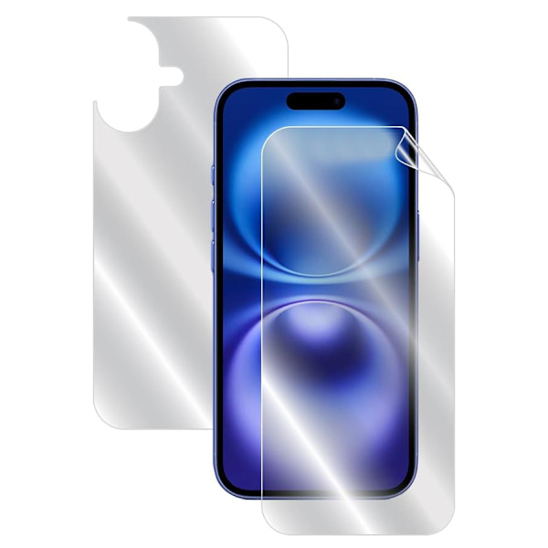 iPhone 16 Plus - 1set Fram&Baksida Hydrogel Skärmskydd HD 0,2mm