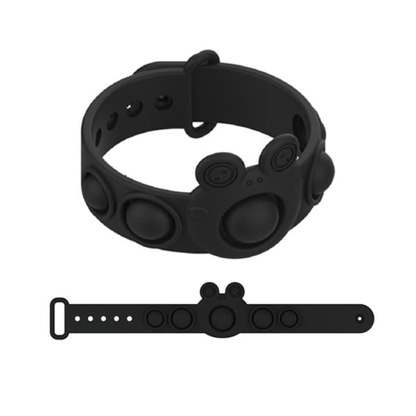 Fidget Toy Armband Simple Dimple Pop-It Svart