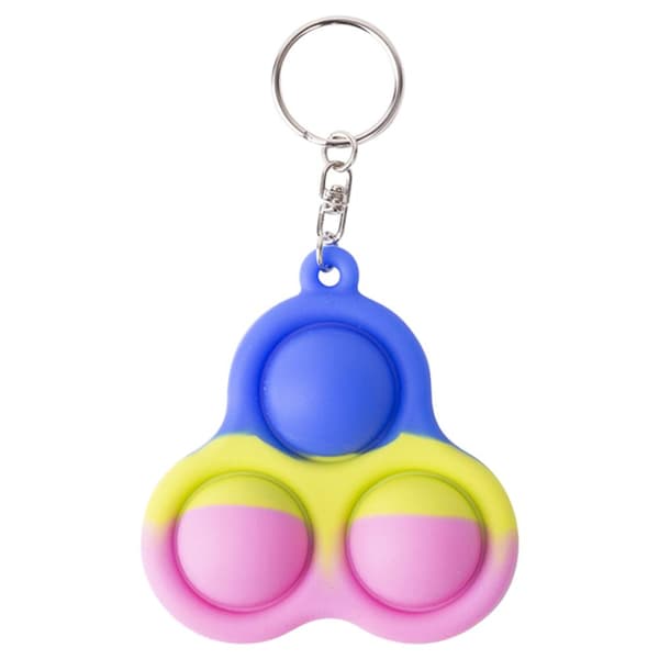 Flerfärgad Fidget Toy / Fidget Leksak / Simple Dimple Blå/Vit