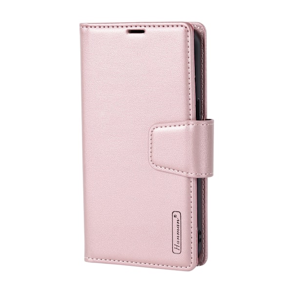 iPhone 16 Plus - Lyxigt Hanman Miro 2-in-1 Plånboksfodral Svart