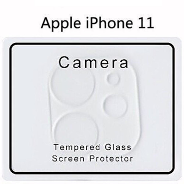 iPhone 11 2-PACK Bakre Kameralins Skärmskydd 9H 2.5D FullCover Transparent/Genomskinlig