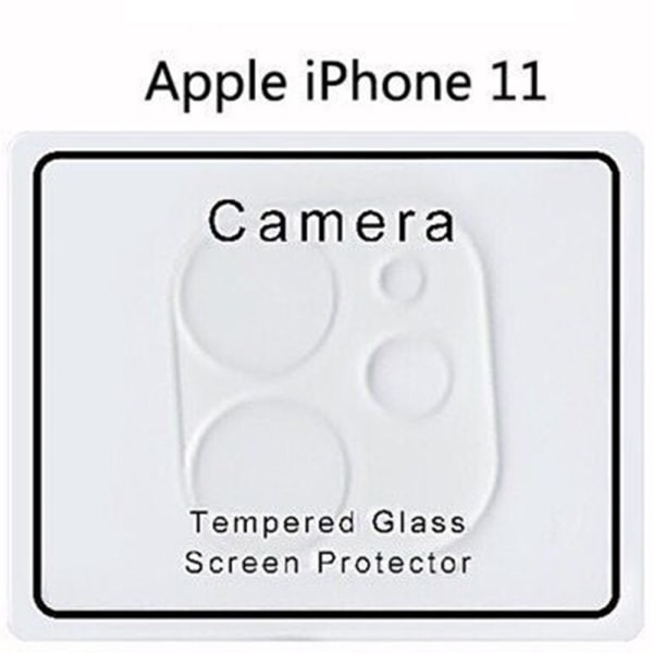 iPhone 11 2-PAKKER Bakkamera Lens Skjermbeskytter 9H 2.5D FullCover Transparent/Genomskinlig
