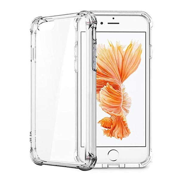 iPhone 6/6S - Stötdämpande Silikonskal (FLOVEME) Transparent/Genomskinlig