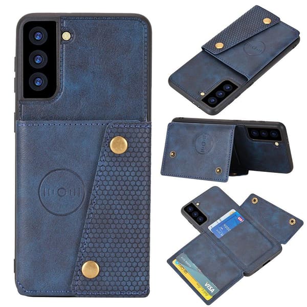 Samsung Galaxy S21 - Etui med kortholder Grå