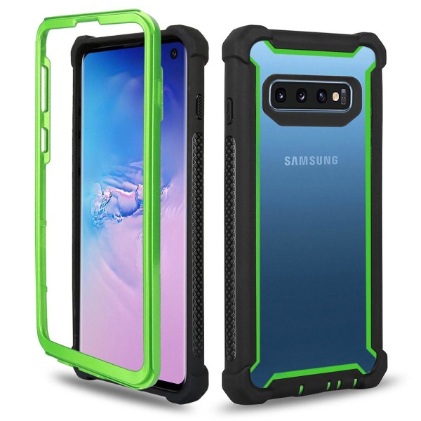 Samsung Galaxy S10 Plus - beskyttende eksklusivt Army-deksel Grön