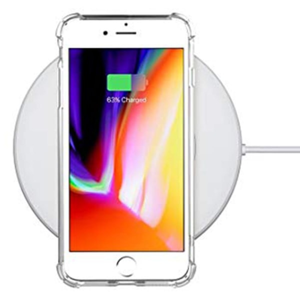 iPhone 8 Plus - Stötdämpande Skyddande Skal (FLOVEME) Transparent/Genomskinlig