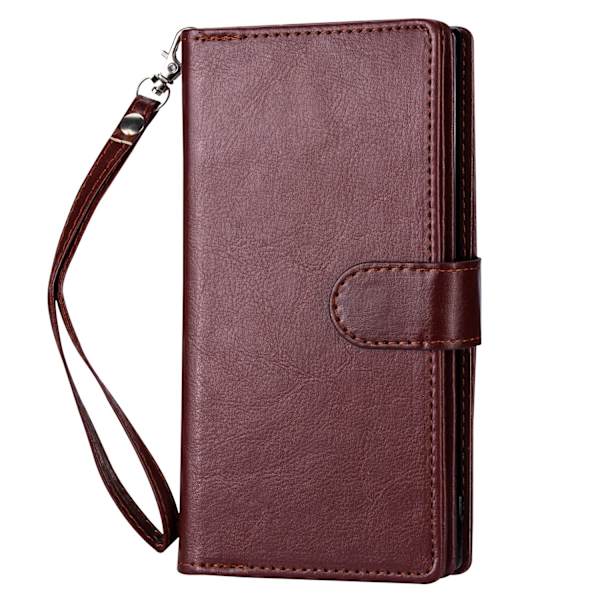 iPhone 14 Pro - 9-Card Wallet Case Rosaröd